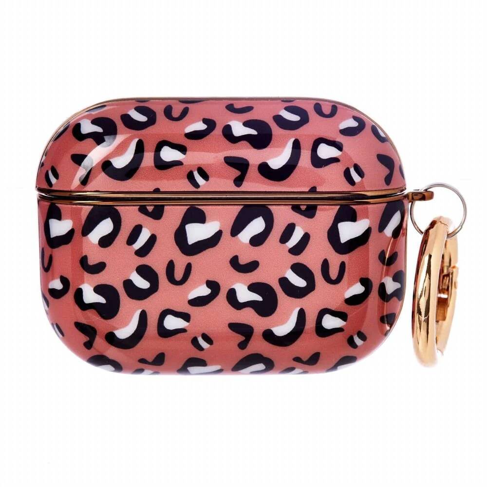 NEW JUDSON & CO. women's leopard hard plastic protective skin in coral